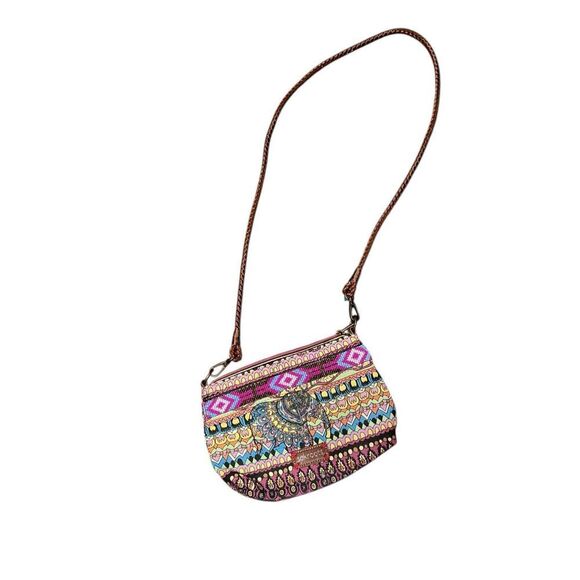 Unique beautiful Sakroots Crossbody/ Shoulder Bag  Detachable Rope Style Handle - Picture 1 of 11